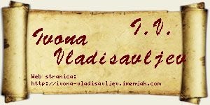 Ivona Vladisavljev vizit kartica